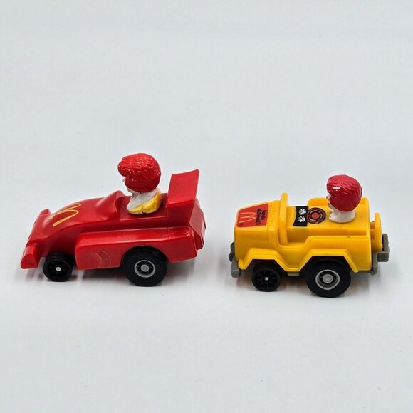 Ronald McDonald Happy Meal Pull Back Car McDonald’s Red Yellow Vintage 1985 1988 - Picture 5 of 11